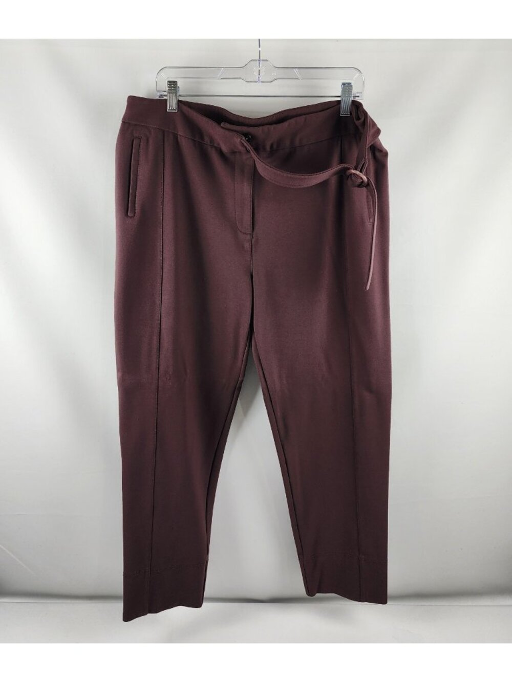 Betabrand Pants Womens XXL Burgundy Soft Touch Jogger Dress Yoga Pant W1572-CAC